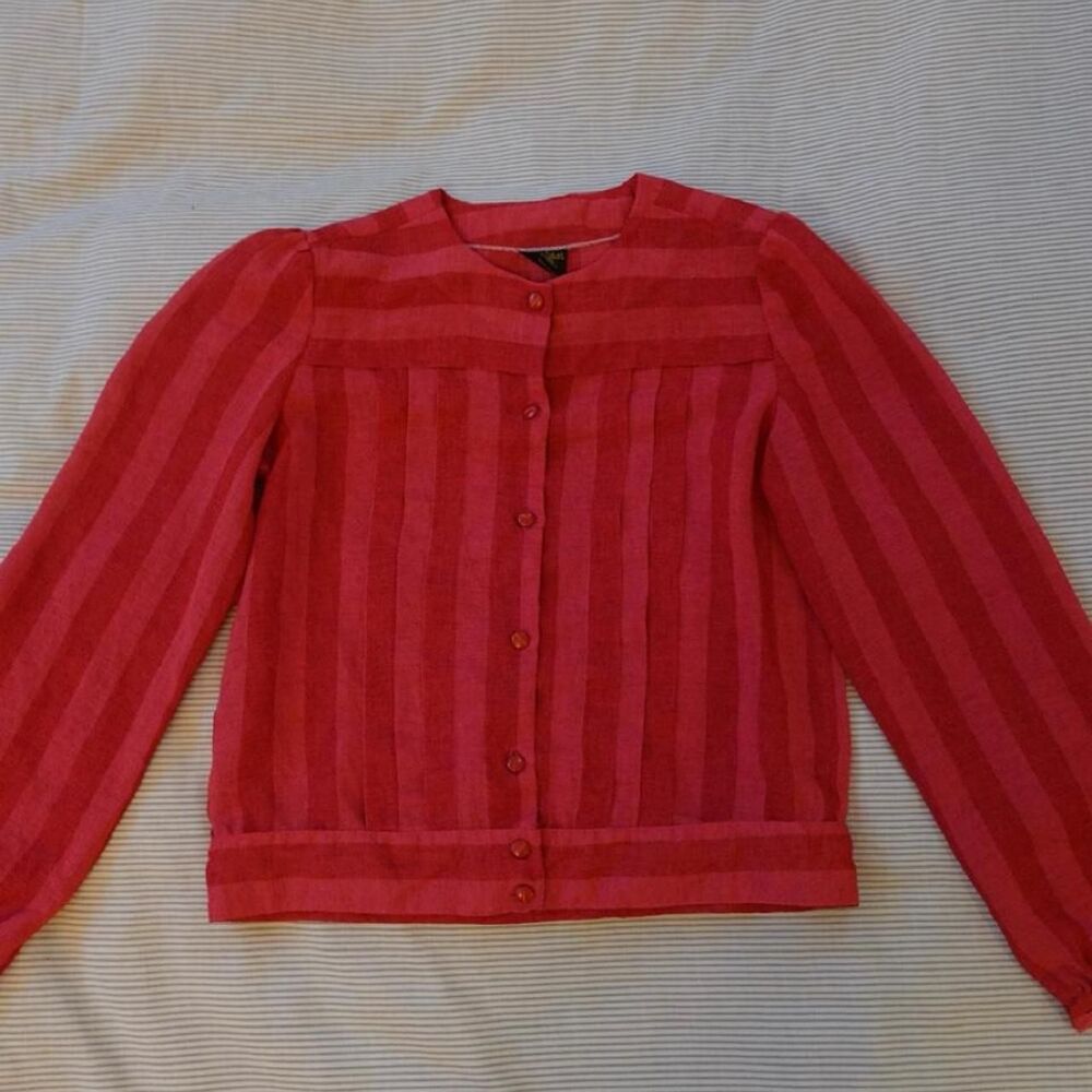 Classique Women's Pink and Red Blouse